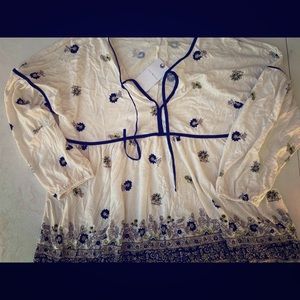 Lucky brand bohemian blouse. New with tags. SZ.L